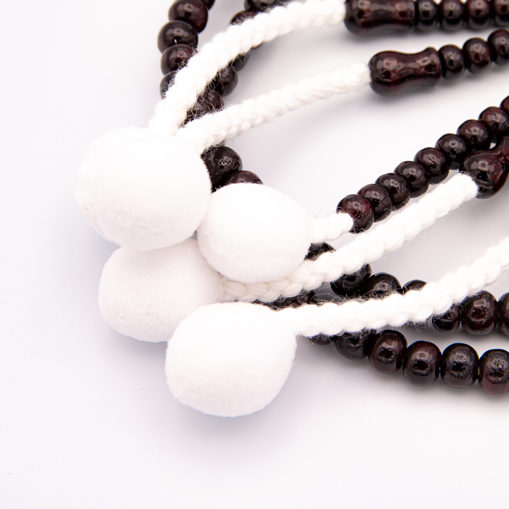 巨大数珠　超珍品 紫檀 八葉蓮華彫り 数珠 尺寸（大・男性向け） 木 綿房 創価学会念珠